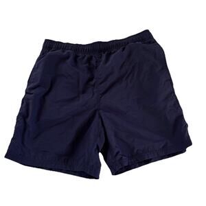 Men's Islander Navy Blue 6.5" Inseam Lined Swim Shorts Size Medium Nylon
